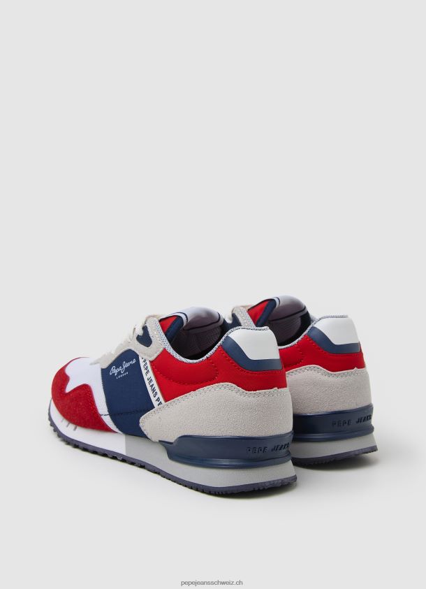 London kann kombinierte Turnschuhe Junge Pepe Jeans Rot 84XH6T1531
