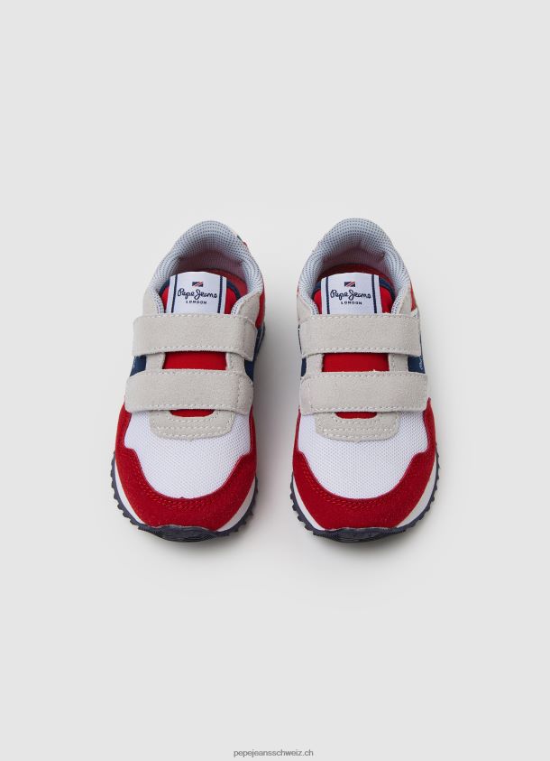 London kann kombinierte Turnschuhe Junge Pepe Jeans Rot 84XH6T1536