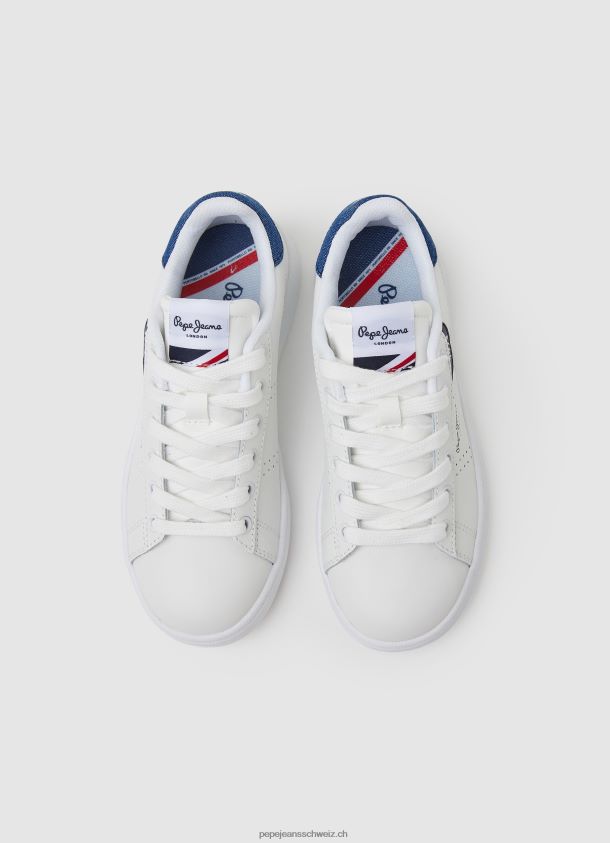 Player Basic-Sneakers aus Leder Junge Pepe Jeans Weiss 84XH6T1524