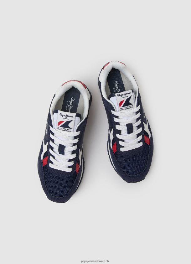 brit Heritage kombinierte Turnschuhe Junge Pepe Jeans Marine 84XH6T1528