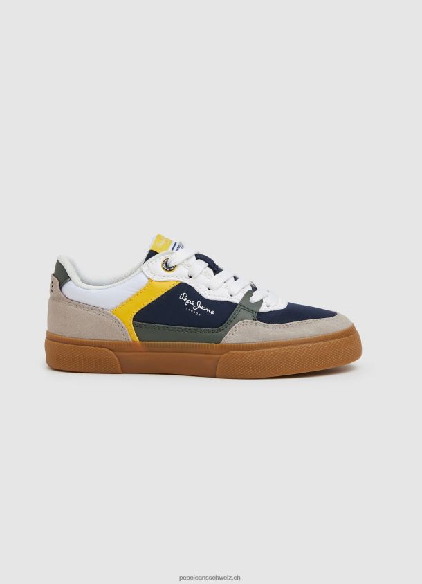 kenton master leder turnschuhe Junge Pepe Jeans Marine 84XH6T1527