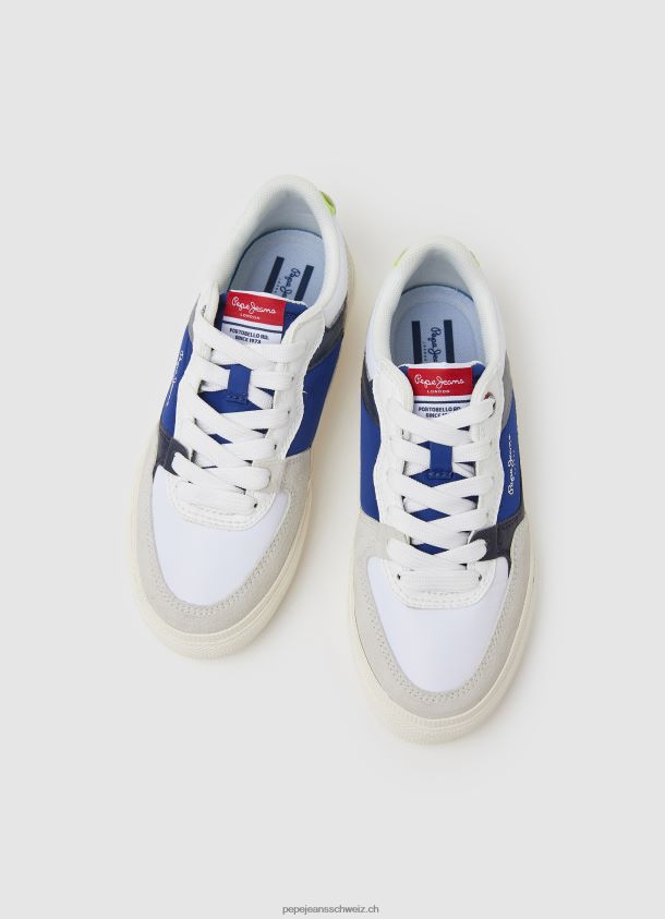 kenton master leder turnschuhe Junge Pepe Jeans Weiss 84XH6T1526
