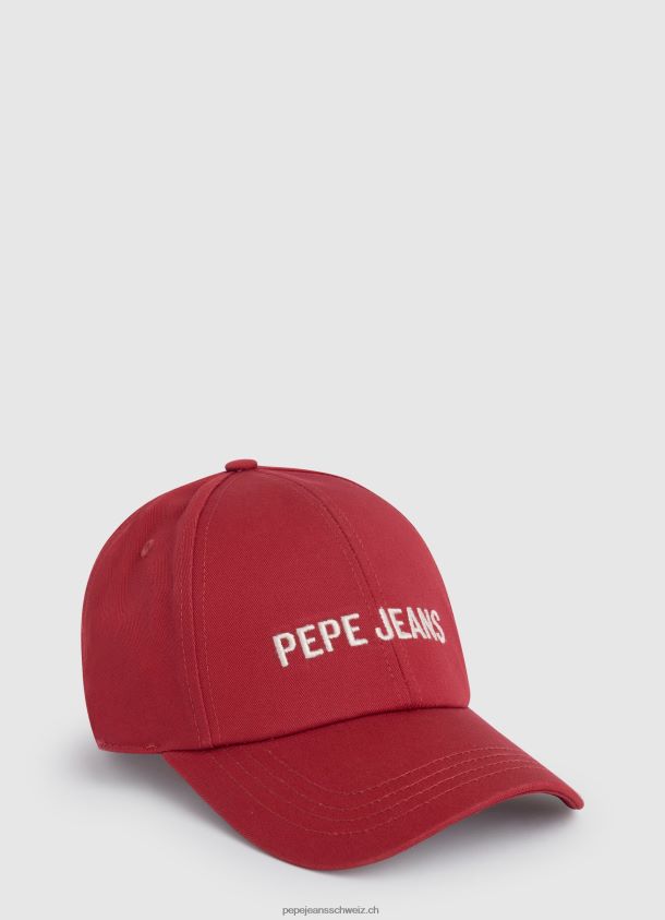 Basic-Cap mit gesticktem Logo Junge Pepe Jeans studiorot 84XH6T1706