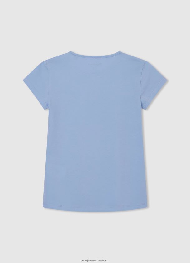 Glitzer-Logo-T-Shirt Mädchen Pepe Jeans Bucht 84XH6T1465