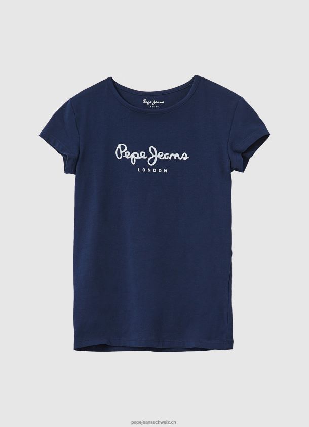 Glitzer-Logo-T-Shirt Mädchen Pepe Jeans dulwich 84XH6T1428