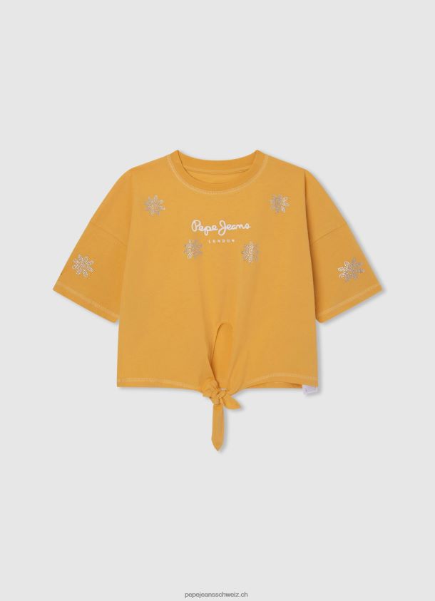 T-Shirt mit Blumenstrass Mädchen Pepe Jeans scheinen 84XH6T1474