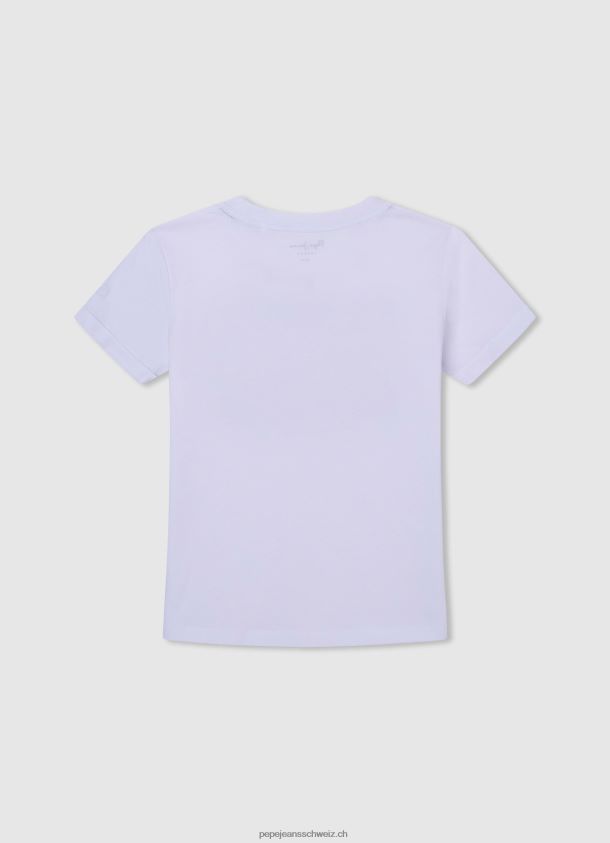 T-Shirt mit Fotodruck Mädchen Pepe Jeans Weiss 84XH6T1457
