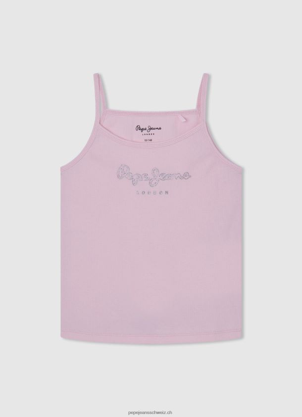 Tanktop mit Logo-Print Mädchen Pepe Jeans scheinen 84XH6T1432