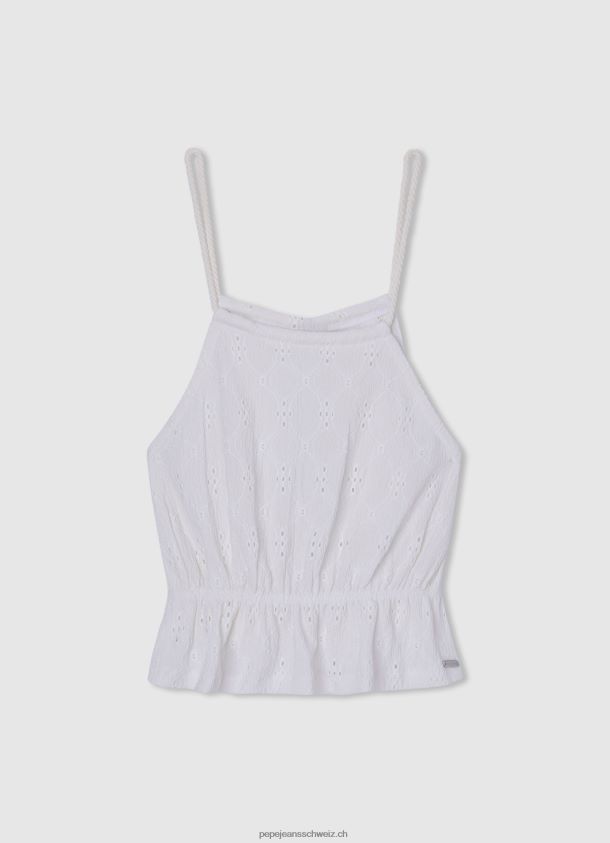 Tanktop mit durchbrochenen Details Mädchen Pepe Jeans Mousse 84XH6T1438