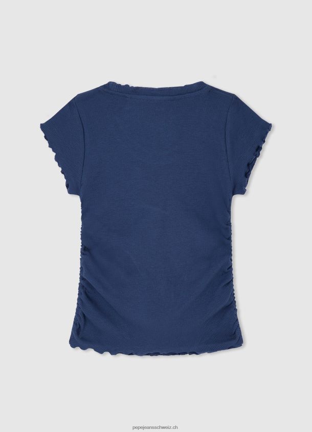 geripptes Hemd mit Welleneffekt Mädchen Pepe Jeans Ozean 84XH6T1443