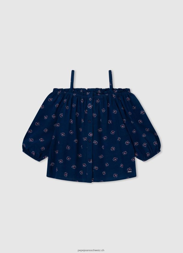 kurzärmliges, gerafftes Top Mädchen Pepe Jeans Rot 84XH6T1424