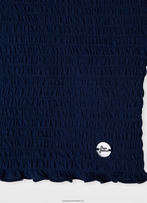 kurzärmliges, gerafftes Top Mädchen Pepe Jeans dulwich 84XH6T1425