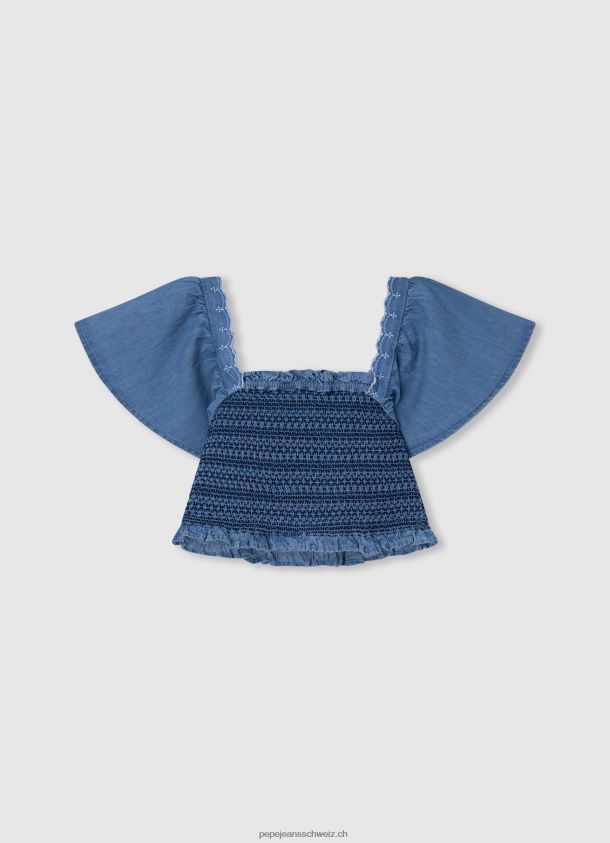 sia top aus jeansstoff Mädchen Pepe Jeans Bucht 84XH6T1446