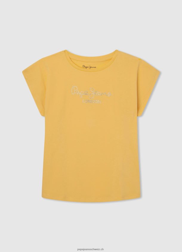 top sella gerüschte frontplatte Mädchen Pepe Jeans Mousse 84XH6T1434