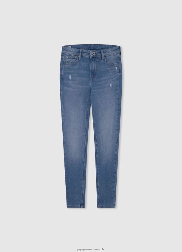 Pixlette Skinny-Fit-Jeans mit hoher Taille Mädchen Pepe Jeans Denim 84XH6T1365