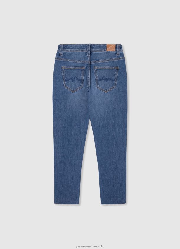 Violette Jeans mit hoher Taille und entspannter Passform Mädchen Pepe Jeans Denim 84XH6T1362