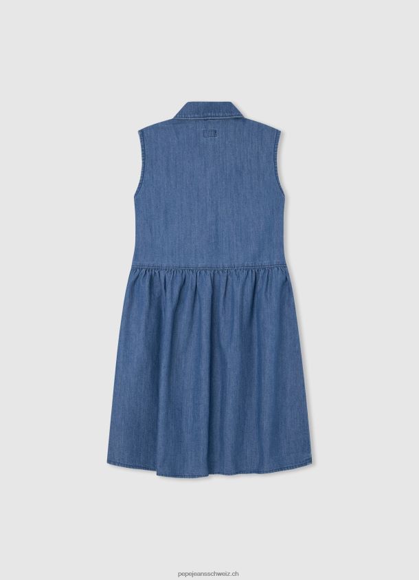 Jeanskleid mit Armlochärmeln Mädchen Pepe Jeans Denim 84XH6T1385