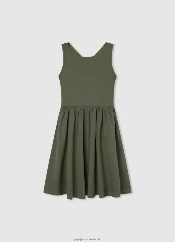 Kleid mit gerippten Armlochärmeln Mädchen Pepe Jeans Bereich 84XH6T1397