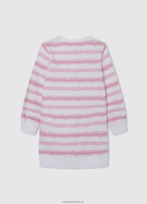 Minikleid mit degradierten Streifen Mädchen Pepe Jeans zartes Rosa 84XH6T1392