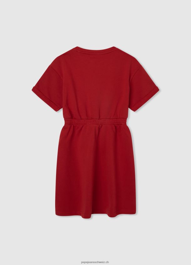 Minikleid mit rundem Kragen Mädchen Pepe Jeans studiorot 84XH6T1390