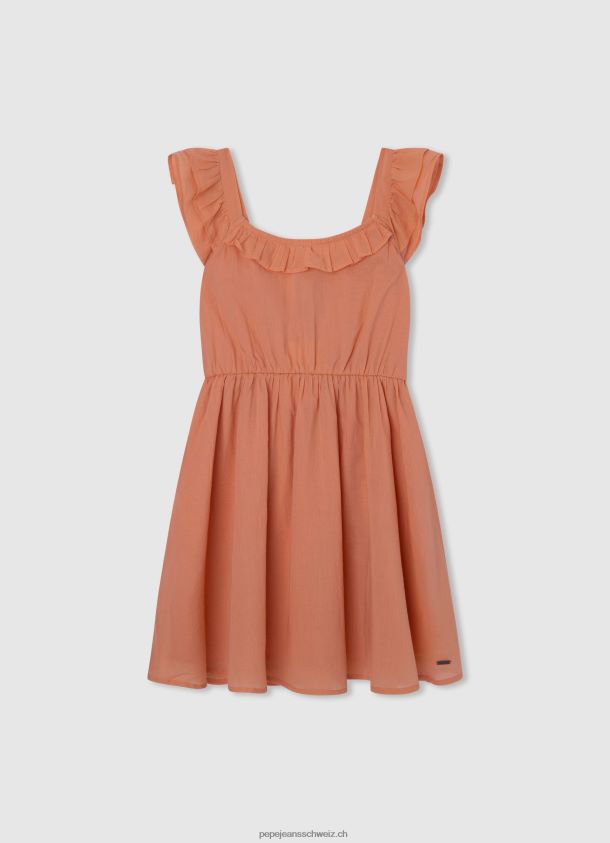 Skaterkleid mit rundem Kragen Mädchen Pepe Jeans Pfirsich 84XH6T1401