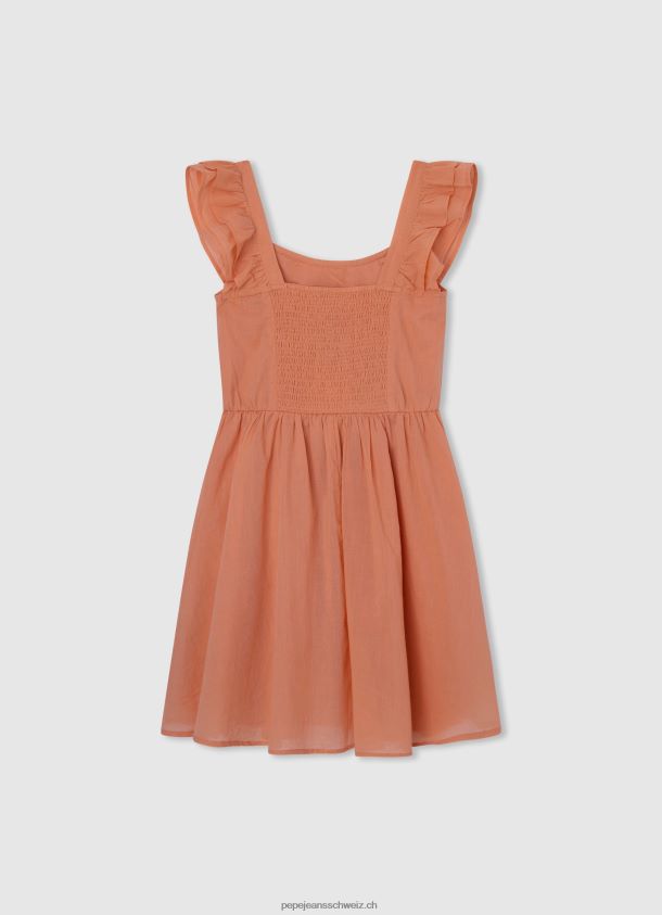 Skaterkleid mit rundem Kragen Mädchen Pepe Jeans Pfirsich 84XH6T1401
