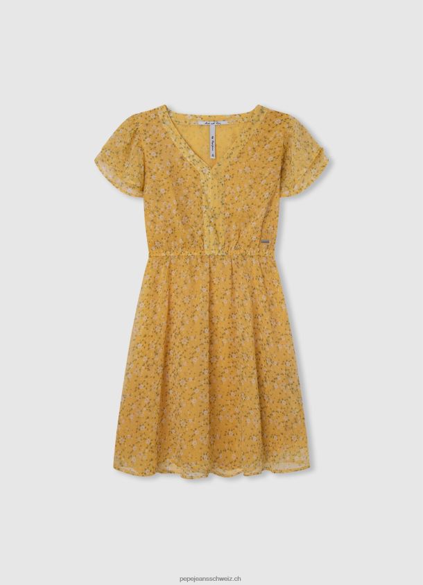 Skaterkleid mit rundem Kragen Mädchen Pepe Jeans Pfirsich 84XH6T1401