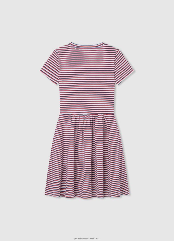 gestreiftes Kleid Mädchen Pepe Jeans Ozean 84XH6T1377