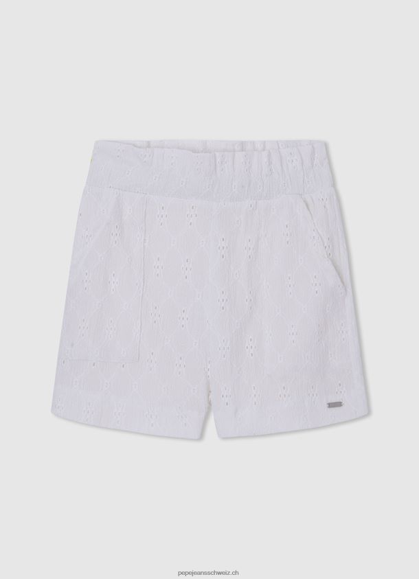 Gigi-Shorts mit durchbrochenen Details Mädchen Pepe Jeans Mousse 84XH6T1487