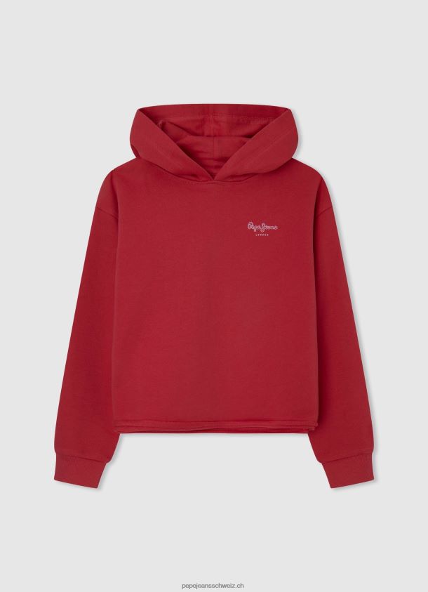 Kapuzenpullover aus Baumwolle Mädchen Pepe Jeans scheinen 84XH6T1414