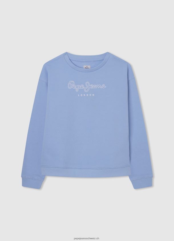 Pullover aus Baumwolle mit Logo-Print Mädchen Pepe Jeans Bucht 84XH6T1413