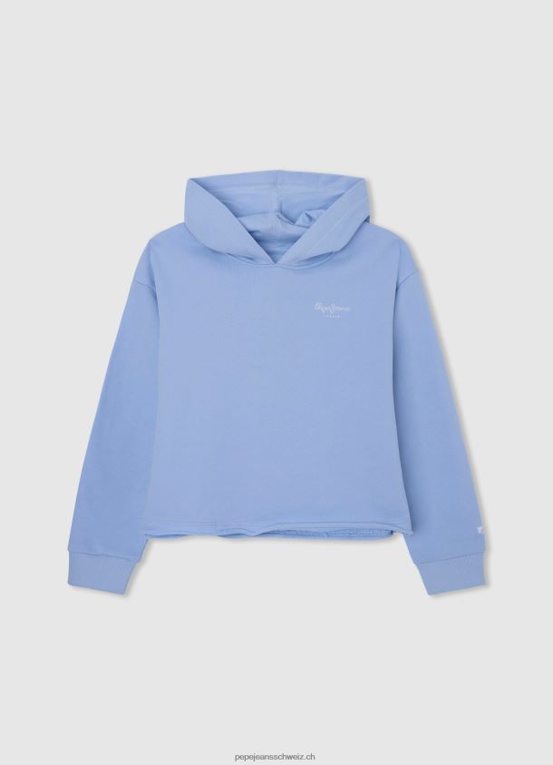 Pullover aus Baumwolle mit Logo-Print Mädchen Pepe Jeans zartes Rosa 84XH6T1416