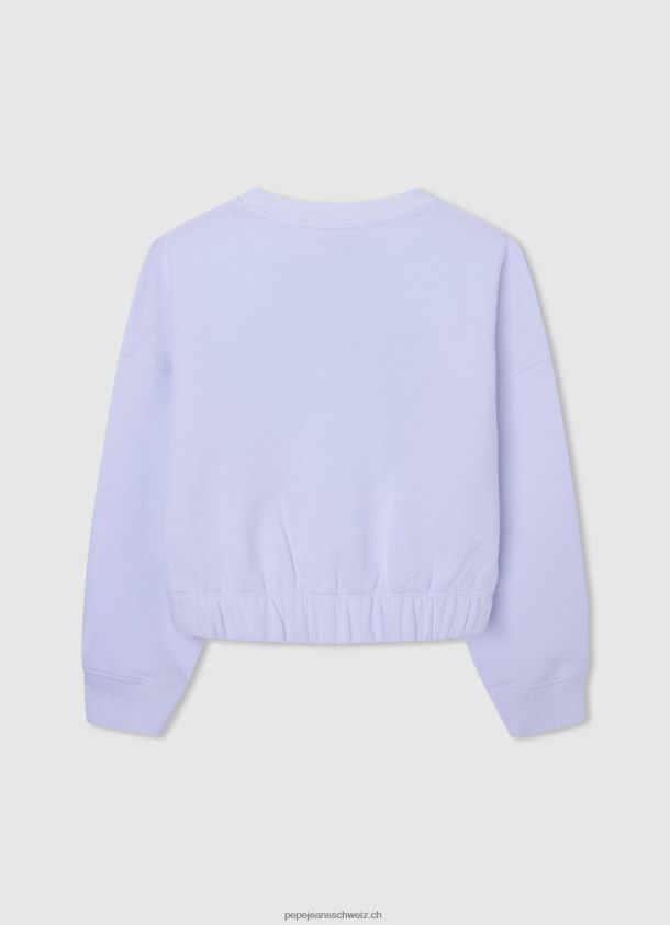 Pullover mit Herz-Print Mädchen Pepe Jeans Weiss 84XH6T1411