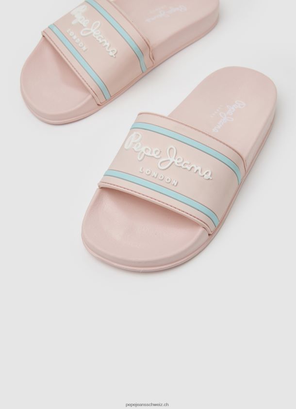 Slider-Logo-Strand-Flip-Flops Mädchen Pepe Jeans Hell-Pink 84XH6T1347