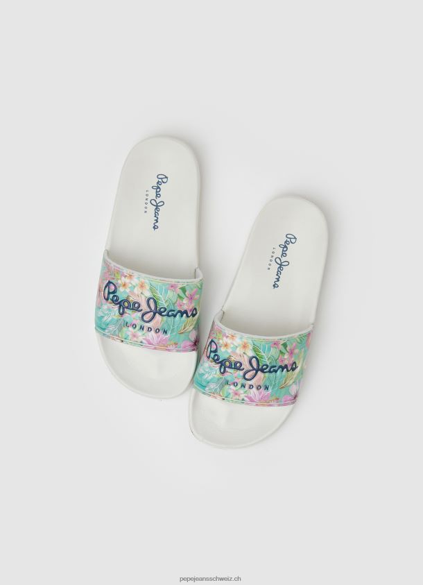 Slider Martina Beach Flip-Flops Mädchen Pepe Jeans Weiss 84XH6T1346
