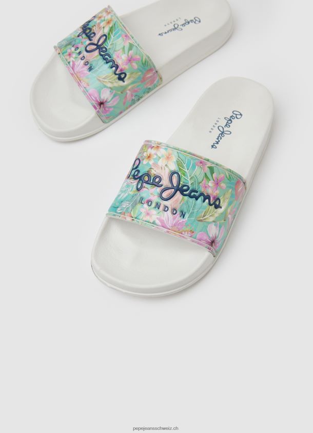 Slider Martina Beach Flip-Flops Mädchen Pepe Jeans Weiss 84XH6T1346