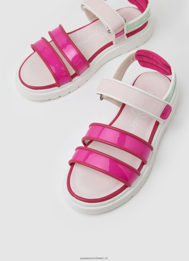 Wendy süße Plateausandalen Mädchen Pepe Jeans helles Fuchsia 84XH6T1340