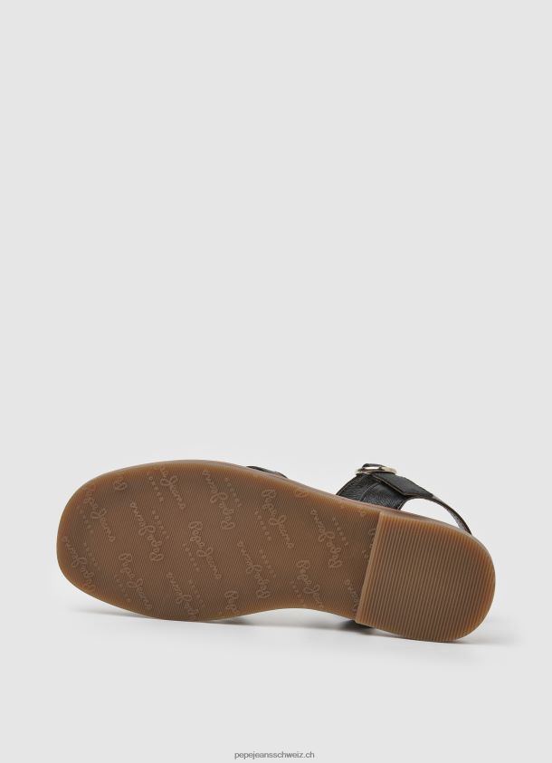 irma göttliche ledersandalen Mädchen Pepe Jeans Schwarz 84XH6T1336