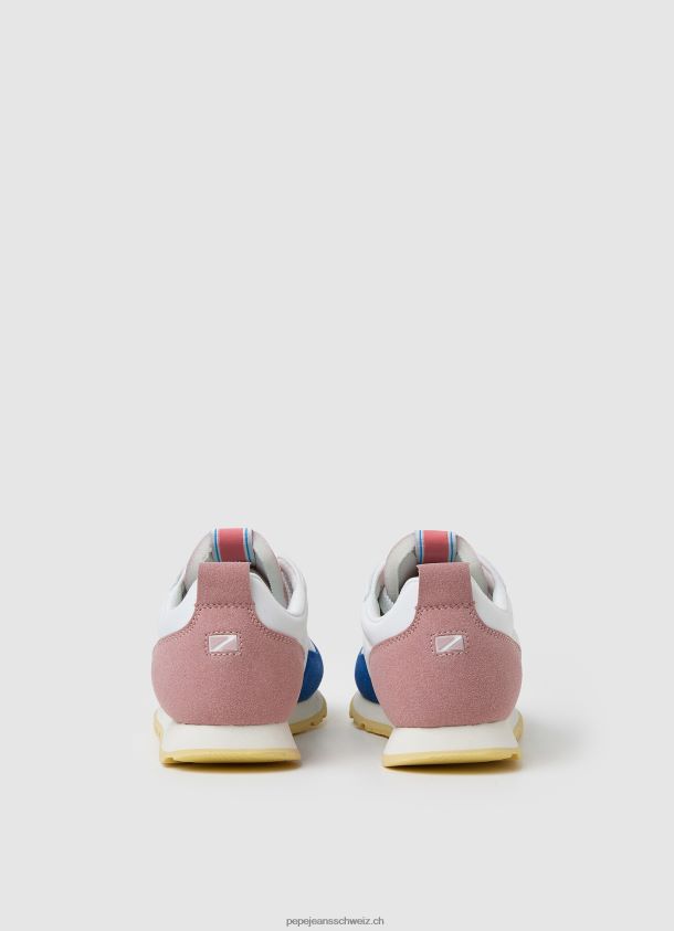 Kombinierte Turnschuhe mit Foster-Print Mädchen Pepe Jeans Blau 84XH6T1317