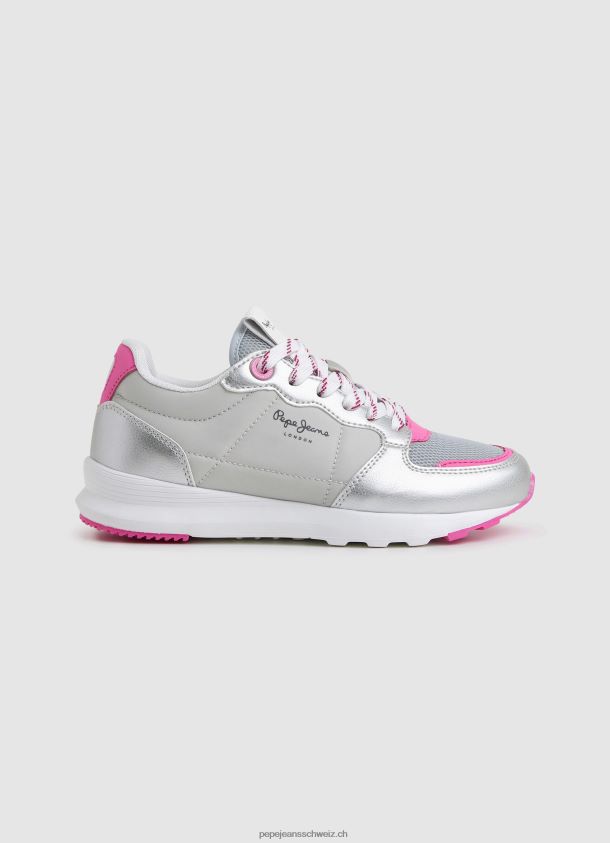 Laufschuhe in Metallic-Optik von York Mädchen Pepe Jeans Silber 84XH6T1333