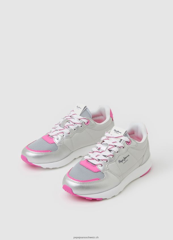 Laufschuhe in Metallic-Optik von York Mädchen Pepe Jeans Silber 84XH6T1333