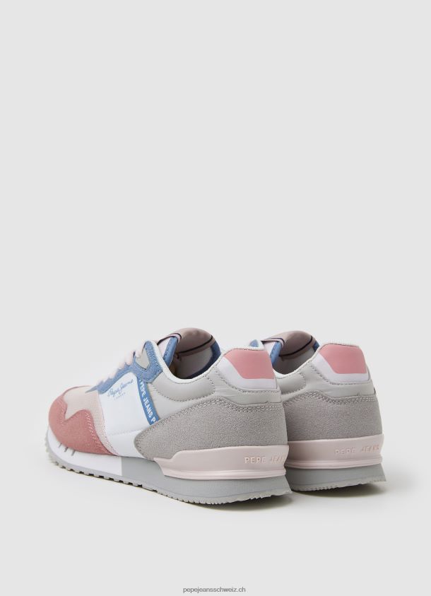 London Basic Laufschuhe Mädchen Pepe Jeans gewaschene Rose 84XH6T1312