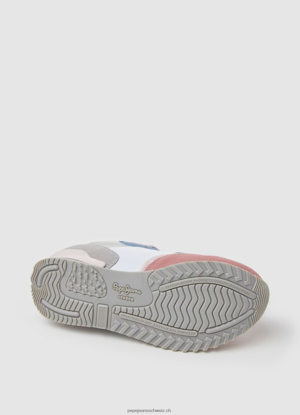 London Basic Laufschuhe Mädchen Pepe Jeans gewaschene Rose 84XH6T1312