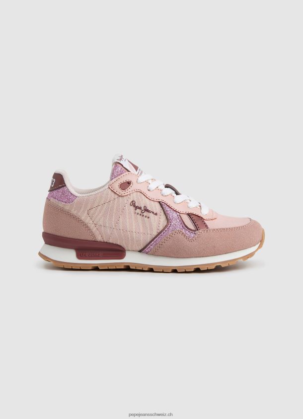 brit animal kombinierte turnschuhe Mädchen Pepe Jeans lila rosa 84XH6T1329