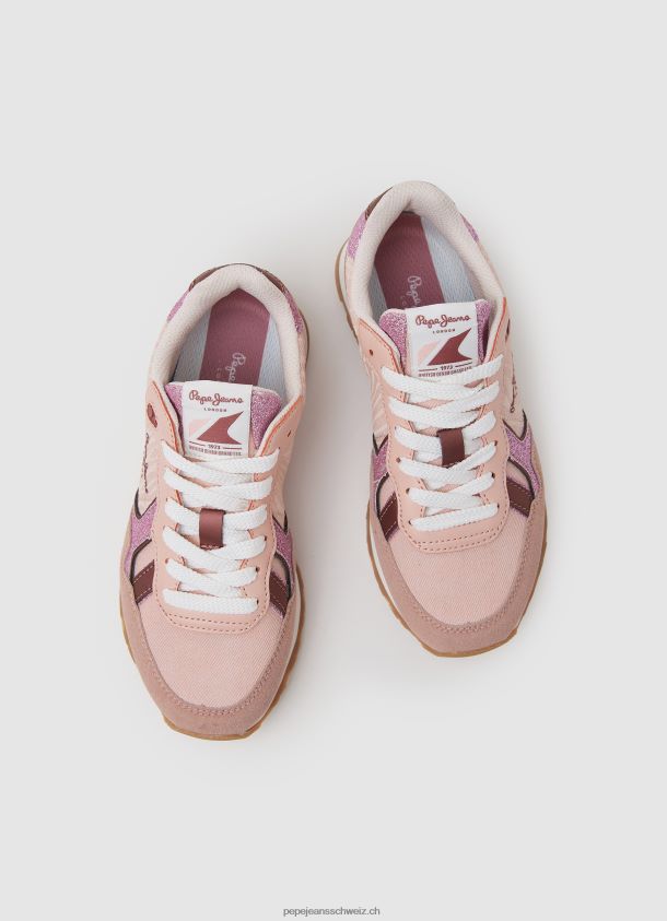 brit animal kombinierte turnschuhe Mädchen Pepe Jeans lila rosa 84XH6T1329