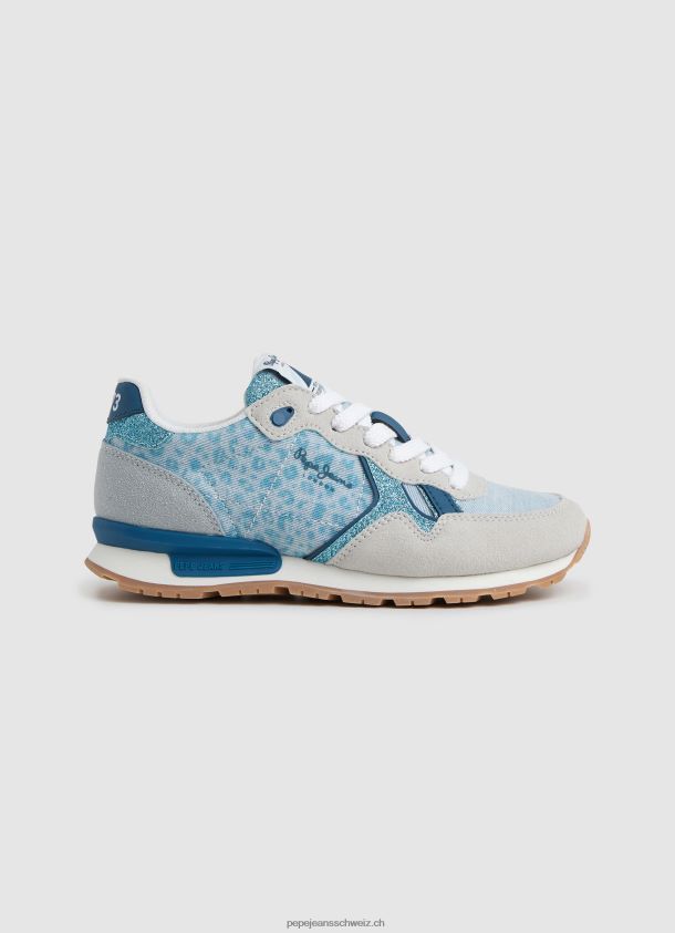 brit animal kombinierte turnschuhe Mädchen Pepe Jeans pazifikblau 84XH6T1328