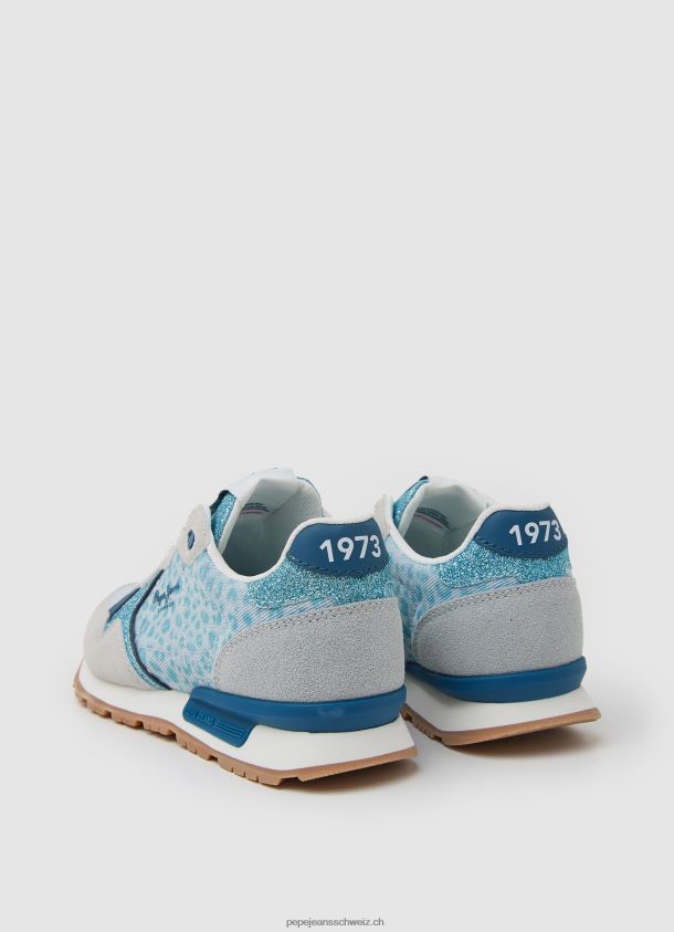 brit animal kombinierte turnschuhe Mädchen Pepe Jeans pazifikblau 84XH6T1328