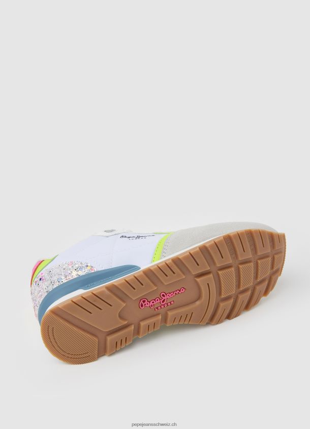 brit neon kombinierte turnschuhe Mädchen Pepe Jeans Weiss 84XH6T1316