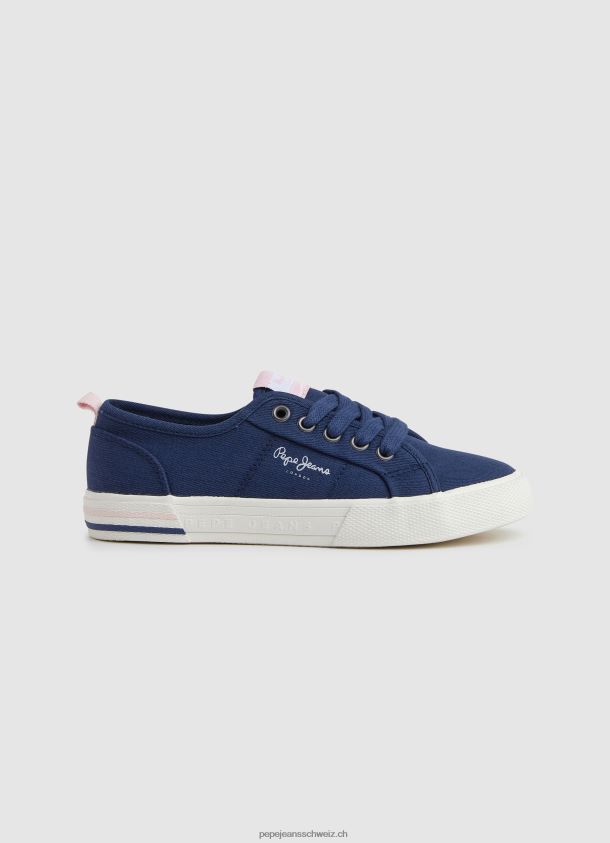 einfache Brady-Turnschuhe Mädchen Pepe Jeans Marine 84XH6T1324