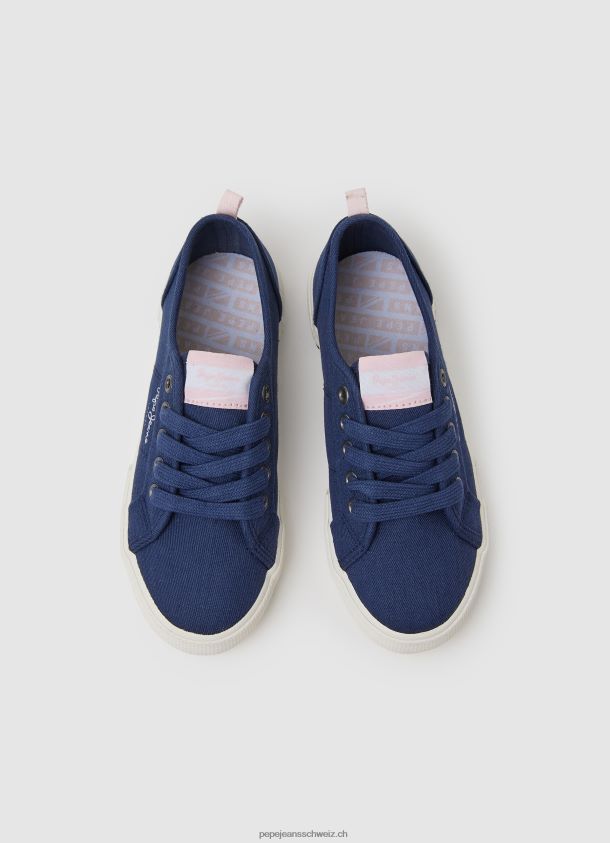 einfache Brady-Turnschuhe Mädchen Pepe Jeans Marine 84XH6T1324